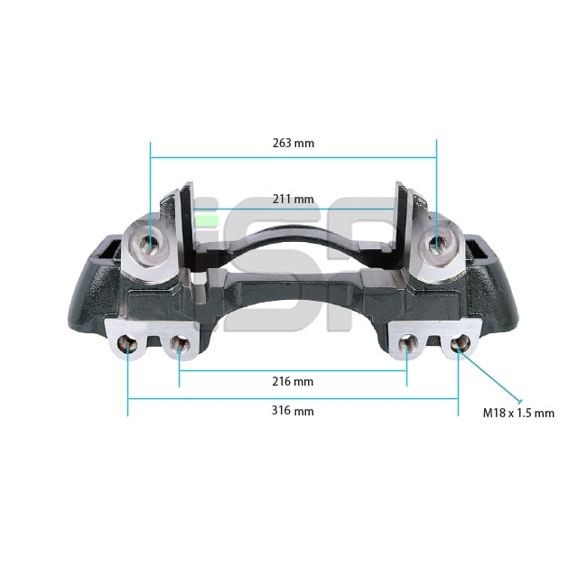 Caliper Carrier - Left - 19.5 