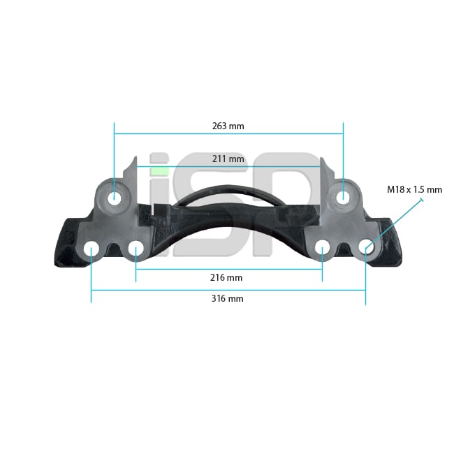 Caliper Carrier - Left - 19.5 