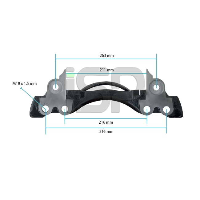 Caliper Carrier - Right - 19.5 