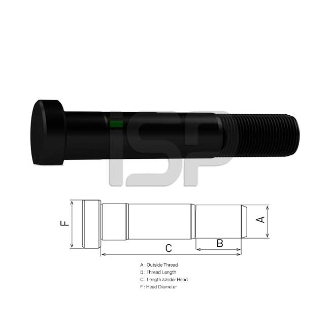 MERCEDES REAR WHEEL BOLT 115MM