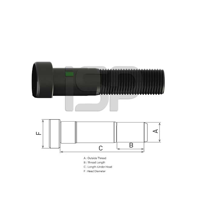 MERCEDES REAR WHEEL BOLT  ATEGO 1517