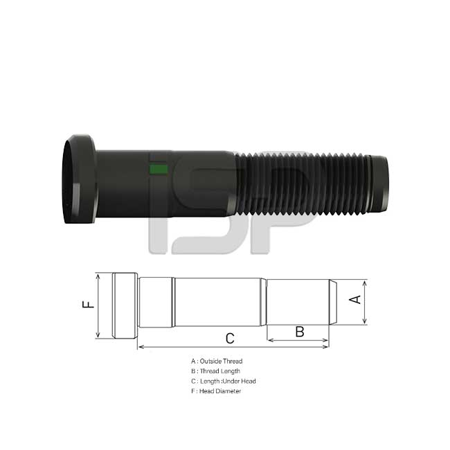 MERCEDES FRONT WHEEL BOLT MB 800