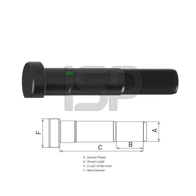 MAN REAR WHEEL BOLT 20.190