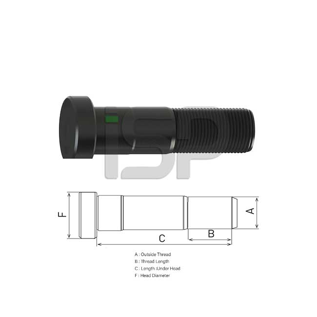 MAN FRONT WHEEL BOLT 20.190