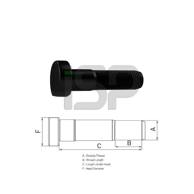 MAN FRONTWHEEL BOLT 12.153 58MM