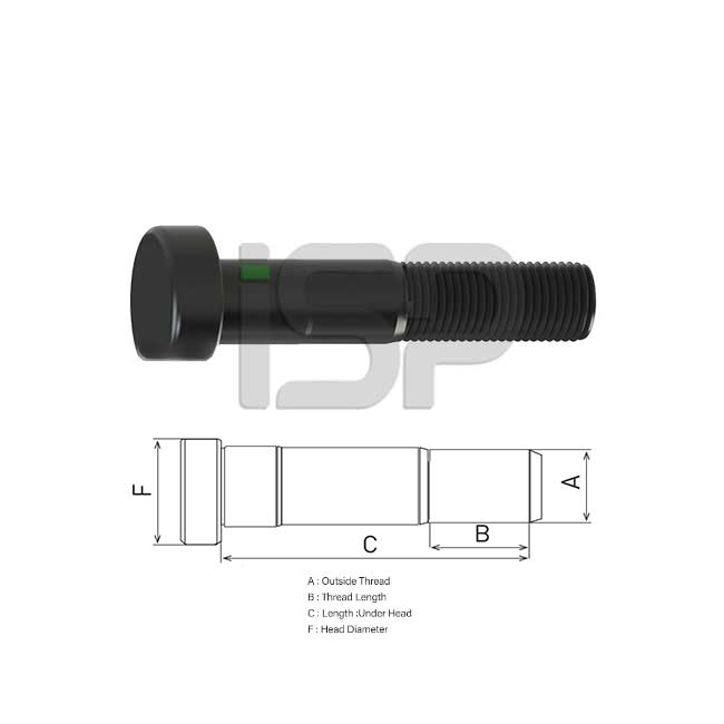 MAN REAR WHEEL BOLT 12.153 73MM