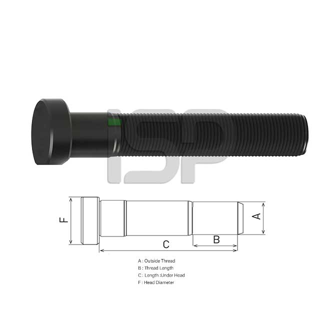 MAN REAR WHEEL BOLT TGA 110 MM