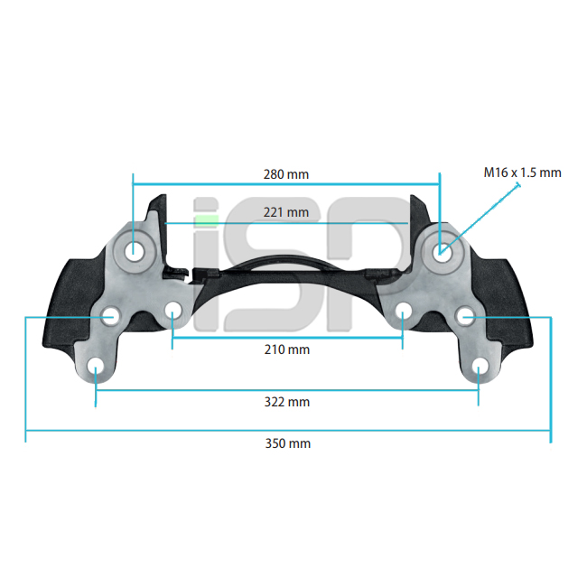 6409157444-0004232306-Caliper Carrier - Left 22.5 